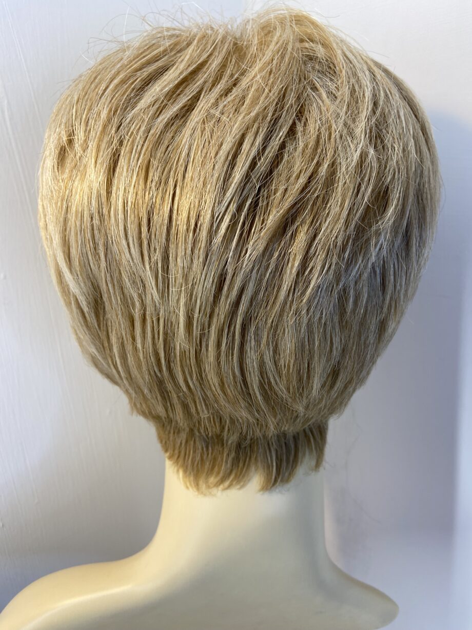 Lovely Blonde boxed short wig. Bblss615