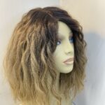 Wavy rooted light brown wig. Brlw03