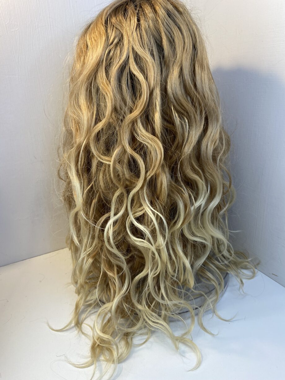 Gorgeous new blonde rooted curly wig. Bllc04