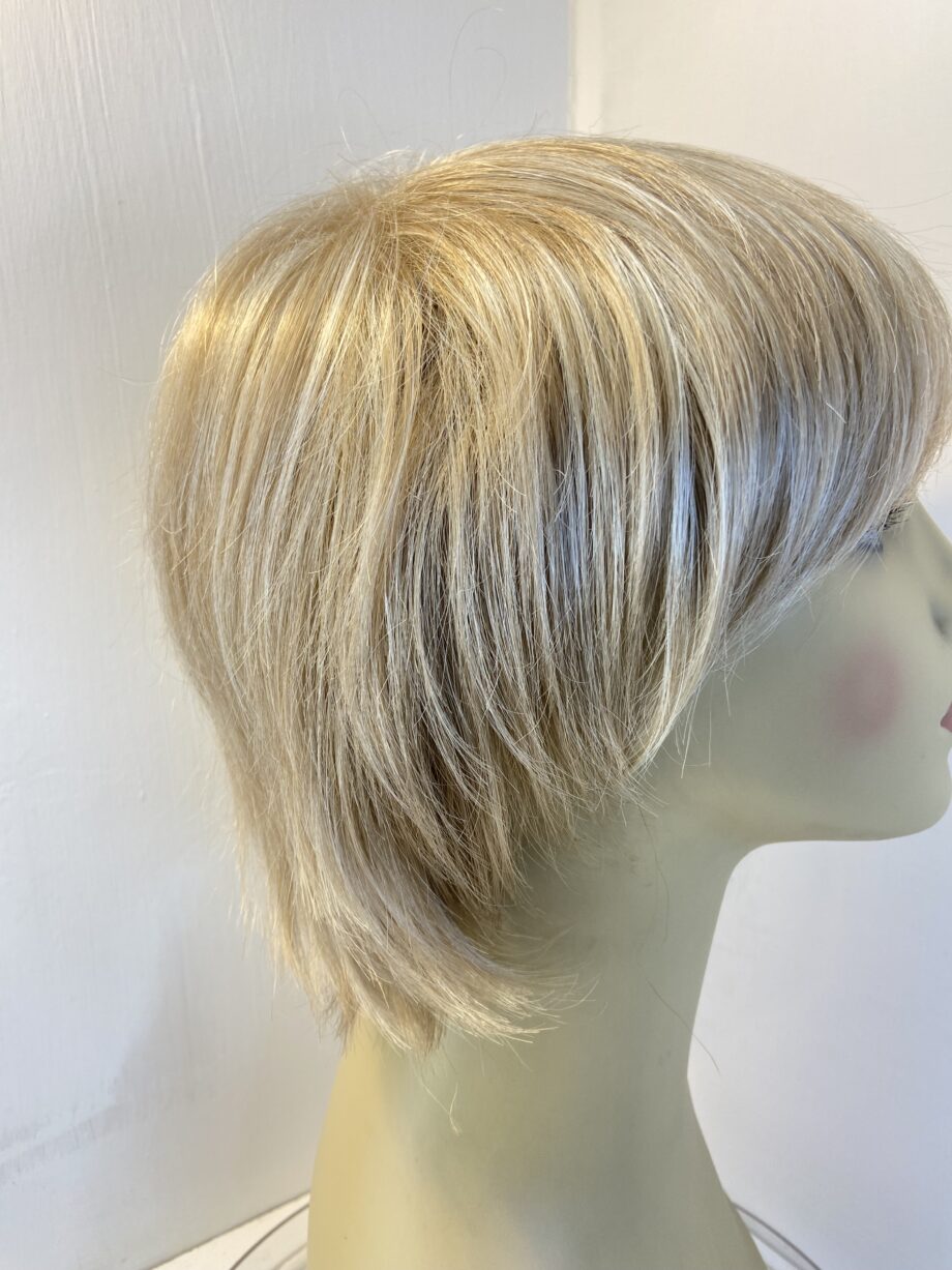 Short blonde natural image wig. Bblss505