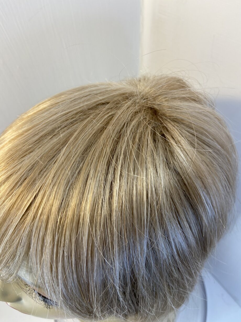 Short blonde natural image wig. Bblss505