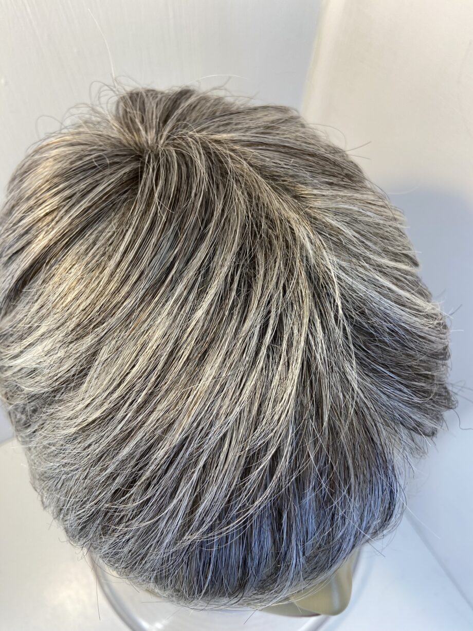 Grey short stylish wig. Gss609