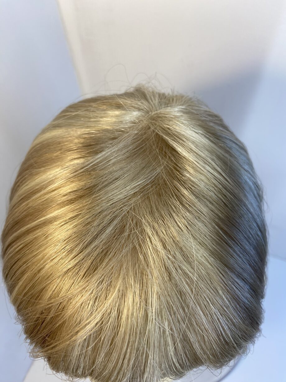 Stunning light blonde as new wig. Blms588