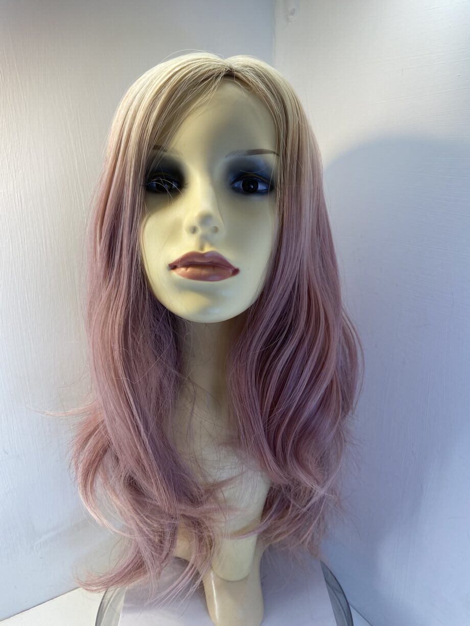Pink long wavy wig. Pinklw10