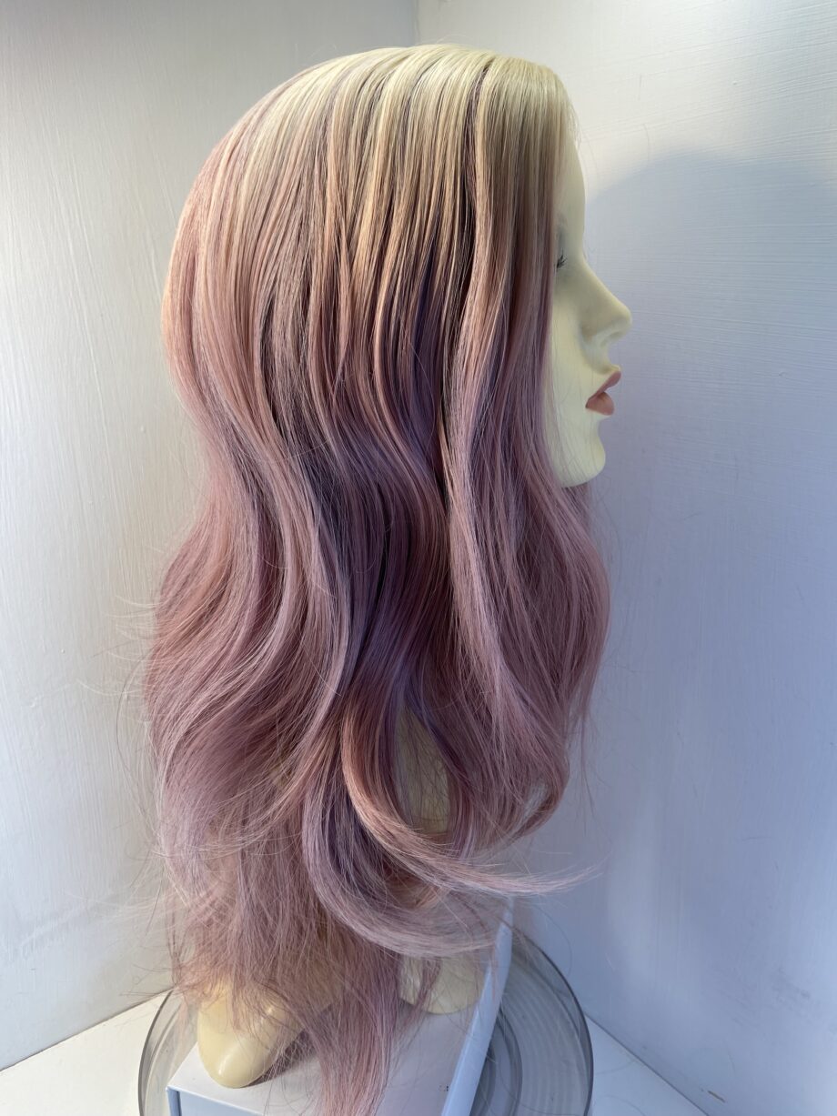 Pink long wavy wig. Pinklw10