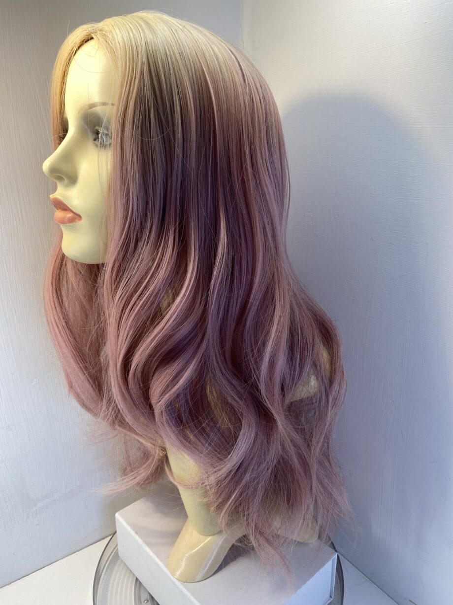Pink long wavy wig. Pinklw10
