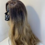 Long honey blonde rooted wig. Bllw15