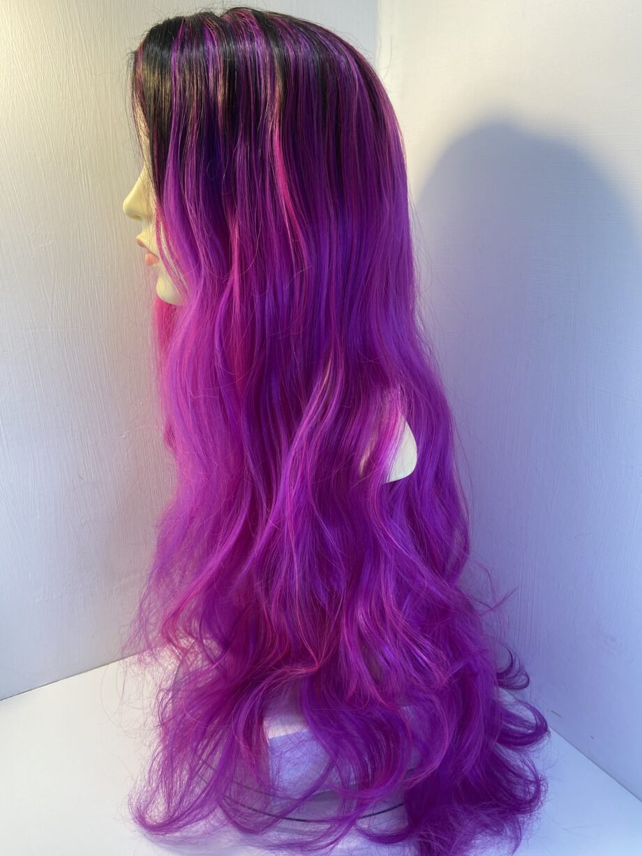 Purple rooted fun wig. Pulw762