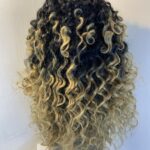 Stylish rooted brown curly wig. Brmc763