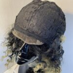 Stylish rooted brown curly wig. Brmc763