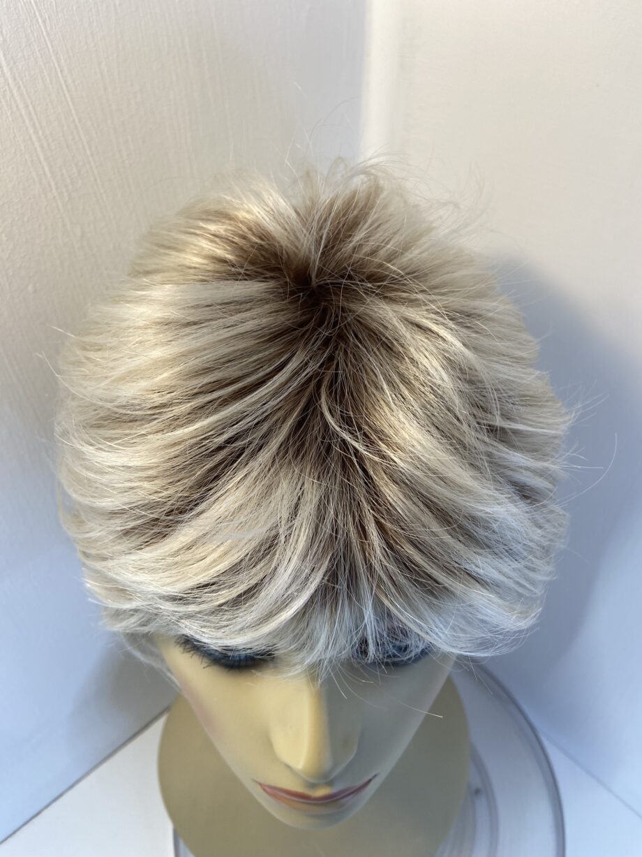 Blonde rooted short wig. Blss627