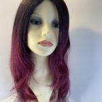 New long burgundy rooted wig. Bulw304