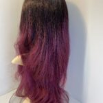 New long burgundy rooted wig. Bulw304