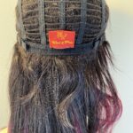 New long burgundy rooted wig. Bulw304