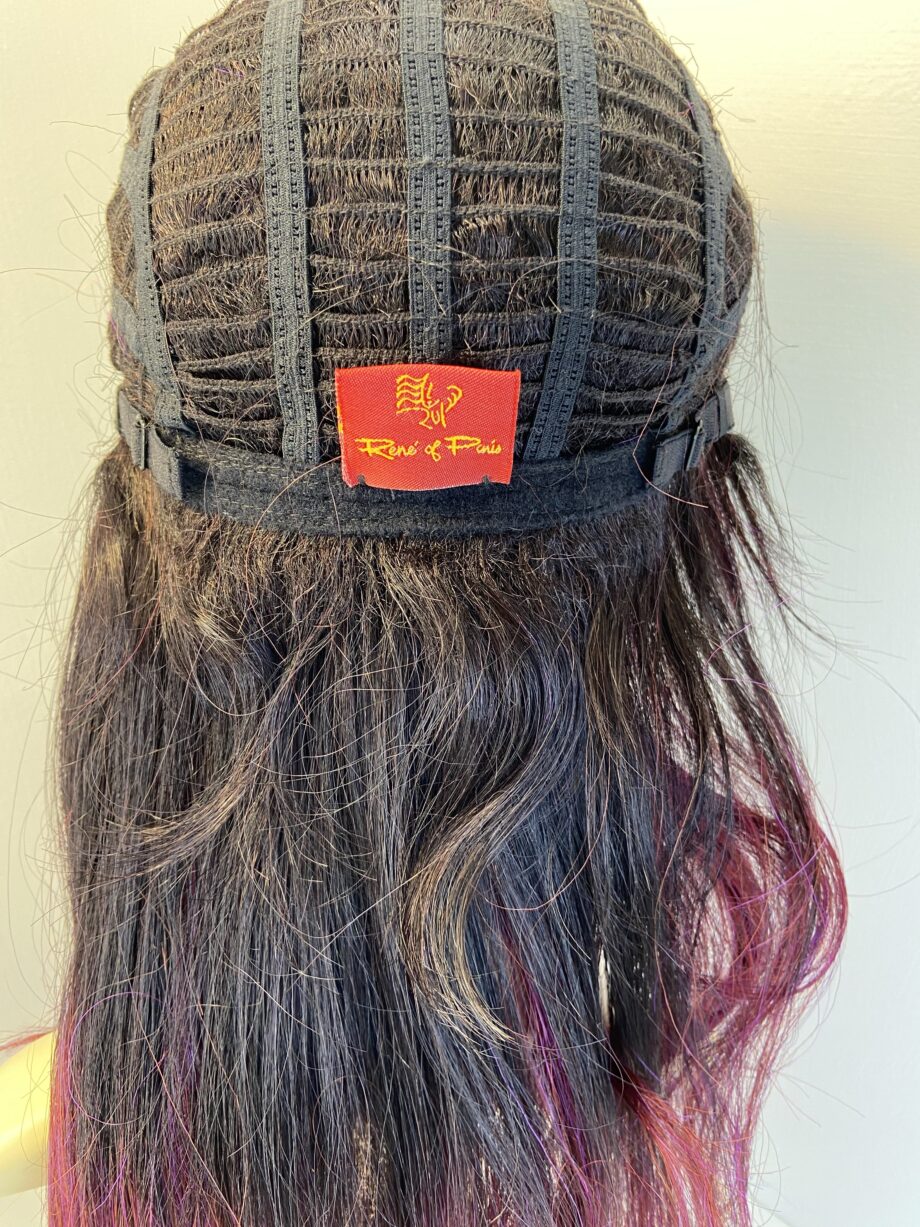 New long burgundy rooted wig. Bulw304