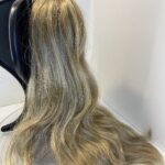 Hair piece. Long blonde wavy. Bllw633