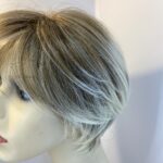 Blonde highlighted short wig. Blss825