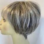 Silver grey modern wig. Gss826