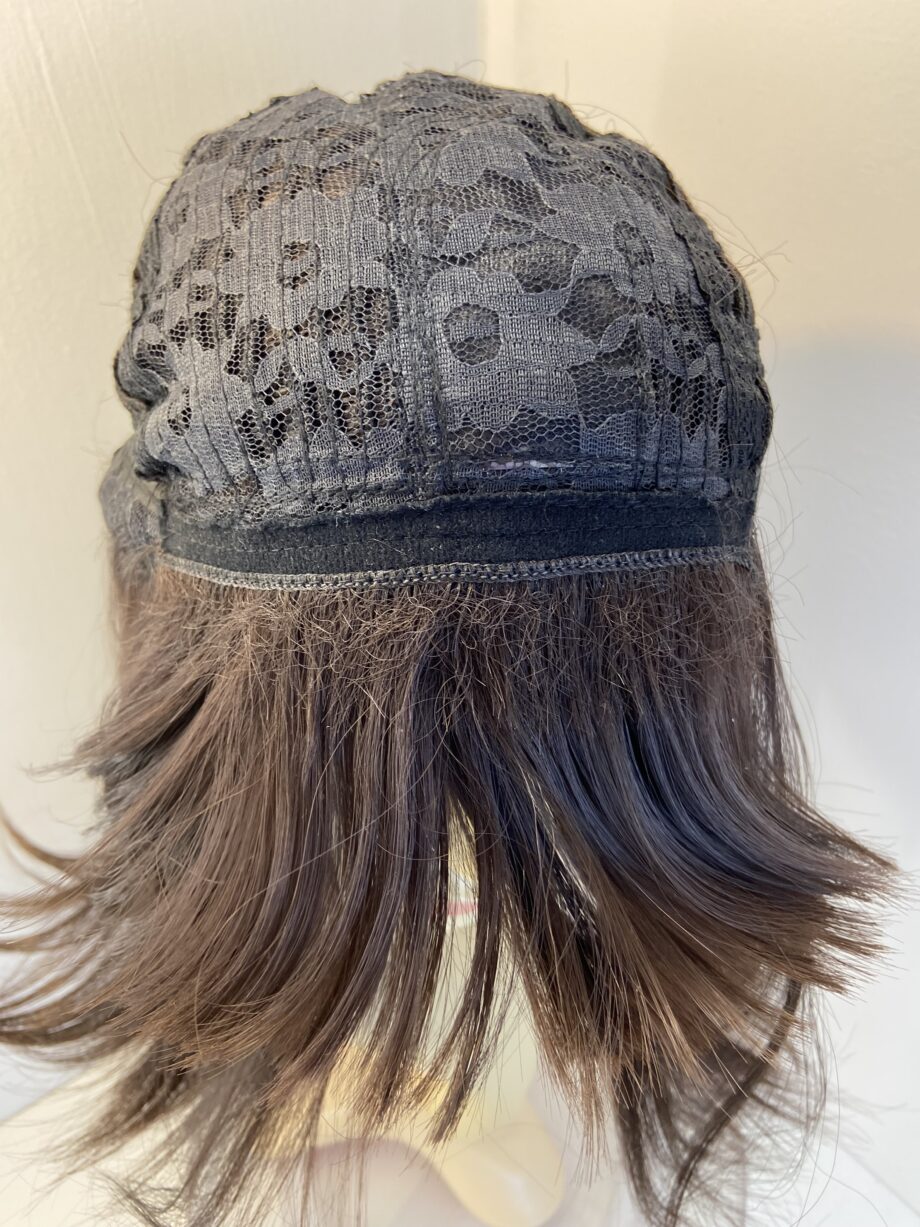 Long new dark brown wig. Brls637