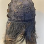 Very stylish dark brown highlighted wig. Brls638