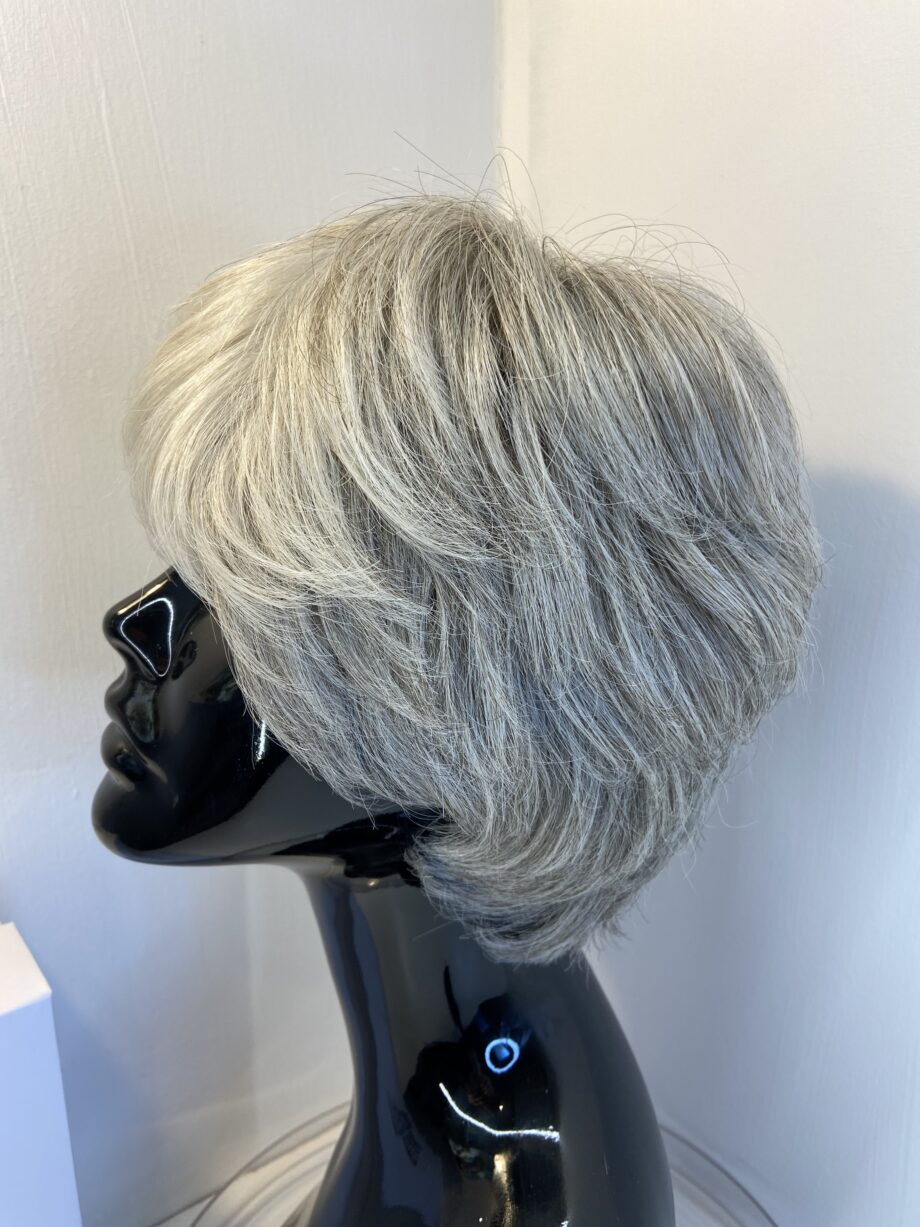 Stunning grey new hair society wig. Bgss645