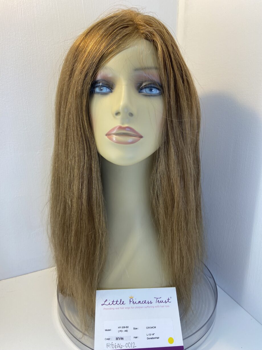Donated hair long light brown wig new. Brls831