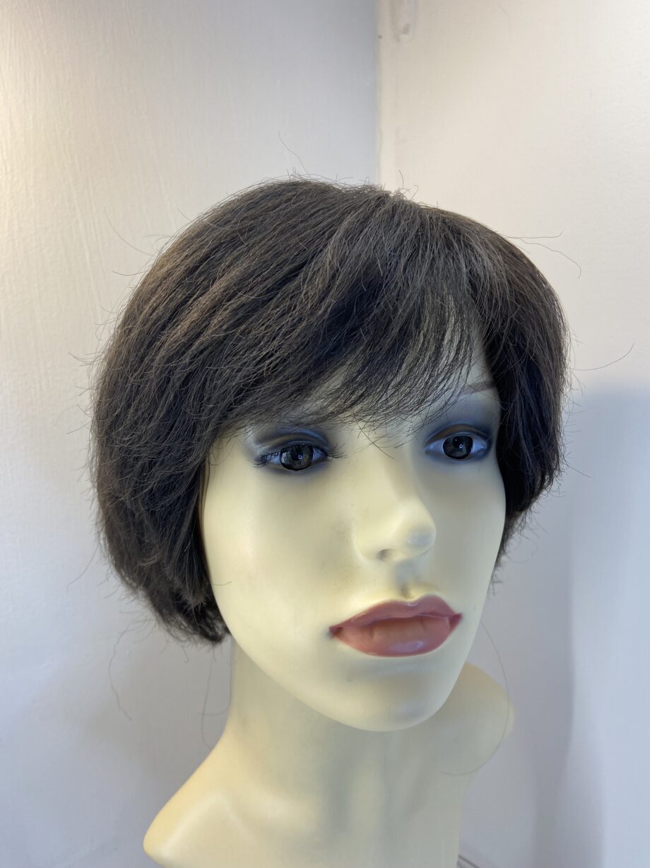 Dark brown short full wig. Brss3350