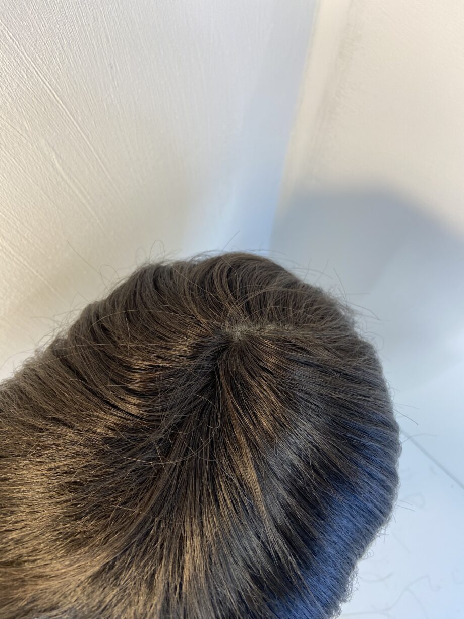Dark brown short full wig. Brss3350