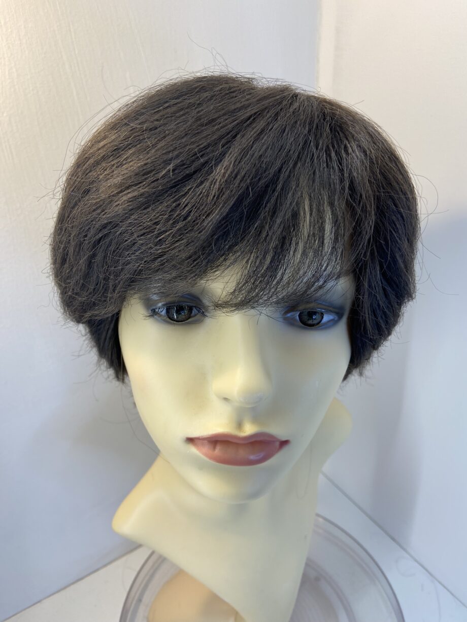 Dark brown short full wig. Brss3350