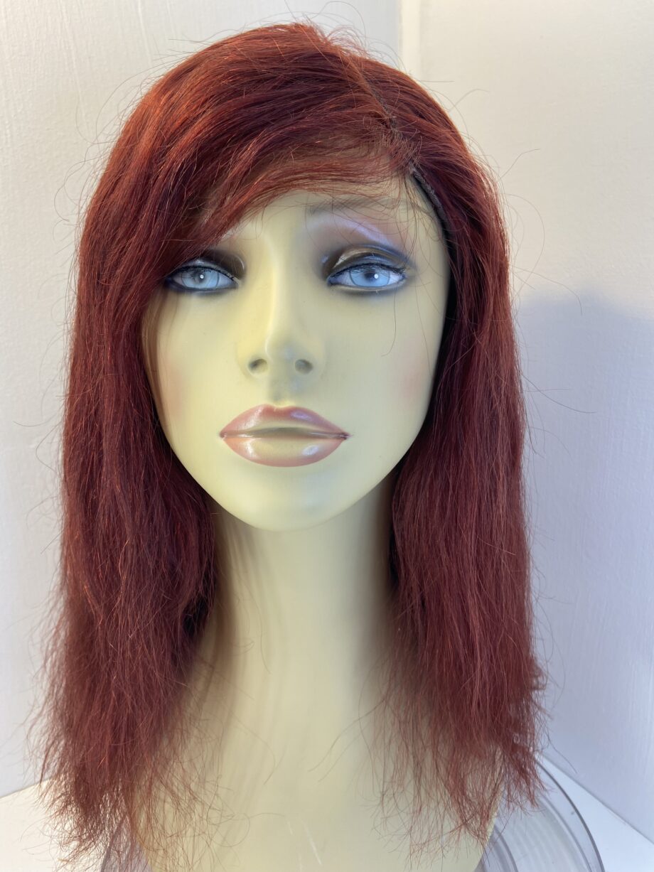 Stunning burgundy red long wavy wig. Rlw3358