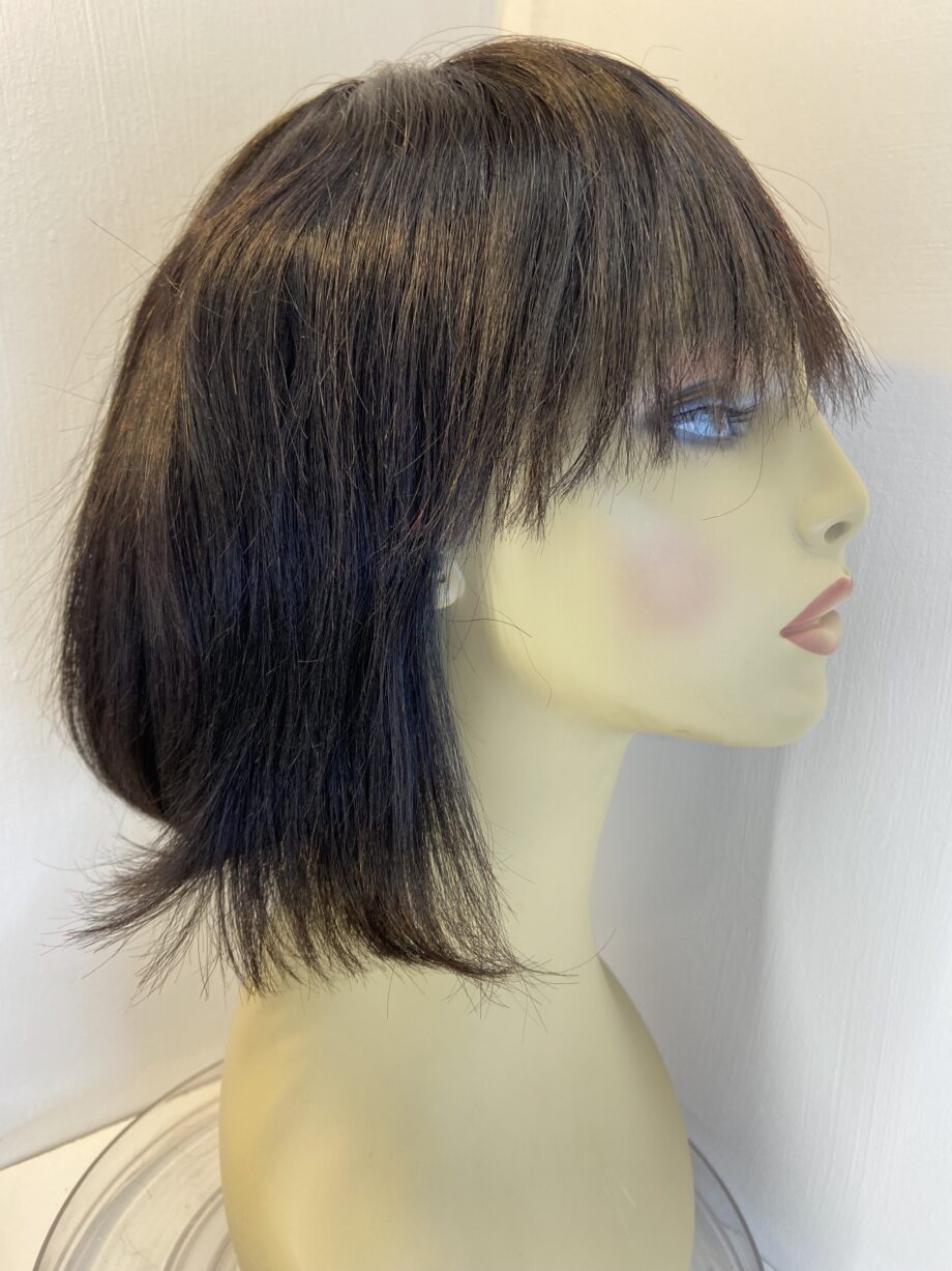 Black human hair wig. Bblams649