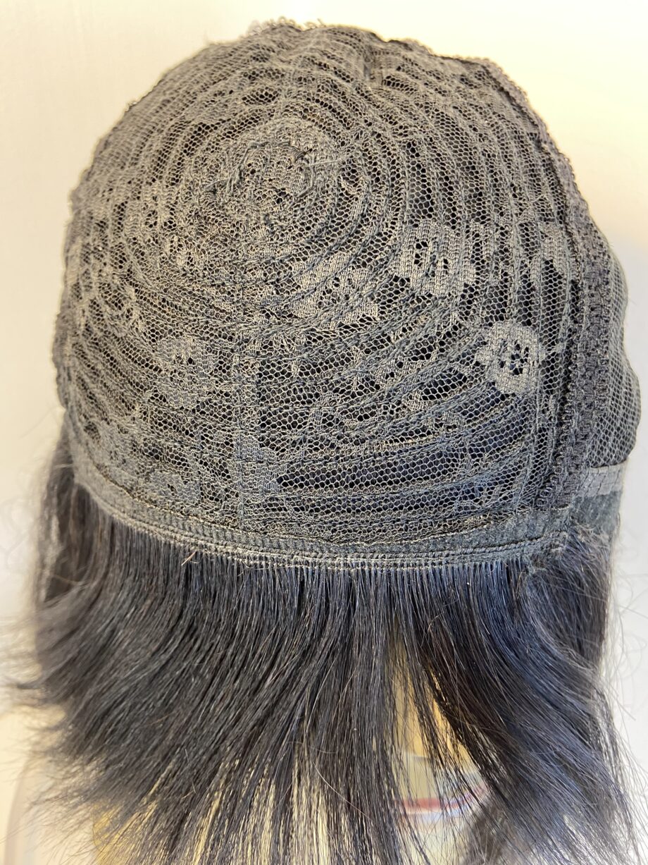 Black human hair wig. Bblams649