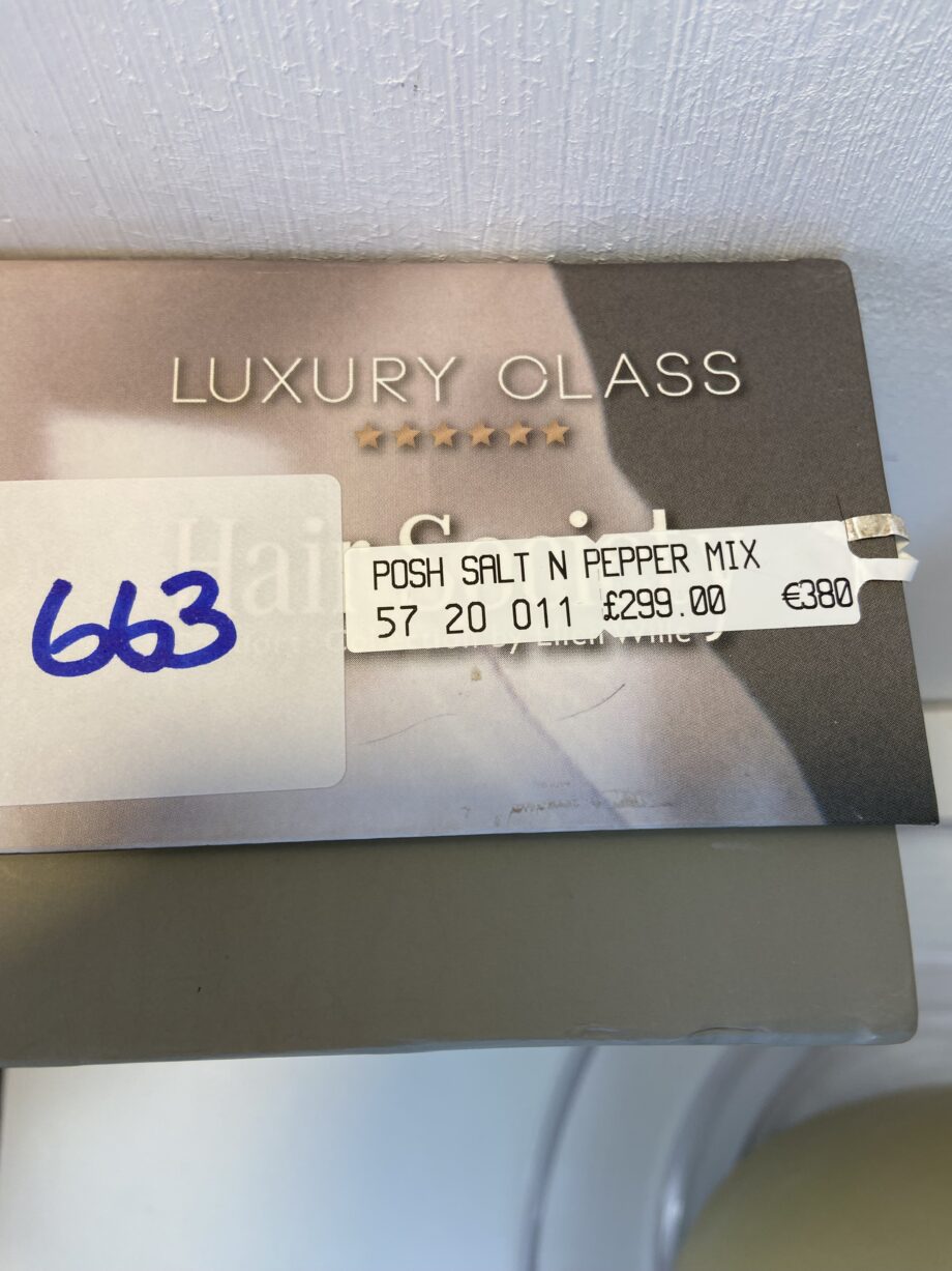 Hair society luxury class. Salt&pepper Bgss663