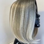 Silky blonde rooted wig. Blms114