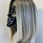 Silky blonde rooted wig. Blms114