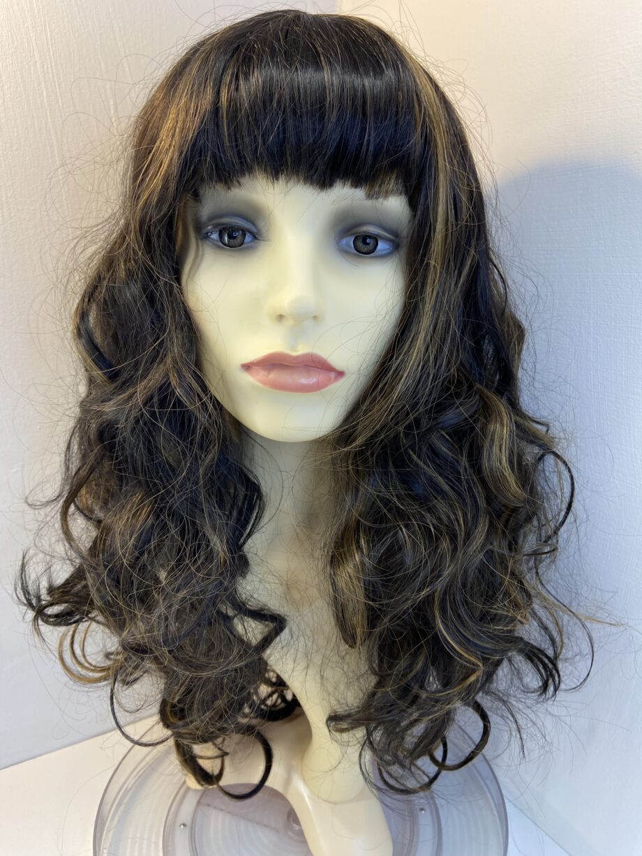 Long new curly brown wig. Brlc5020