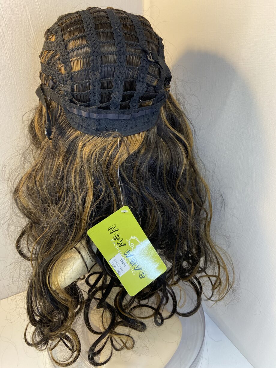 Long new curly brown wig. Brlc5020