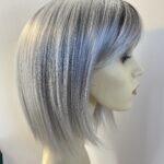 Silver rooted mid  lenght wig. Bgms682