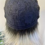 Silver rooted mid  lenght wig. Bgms682