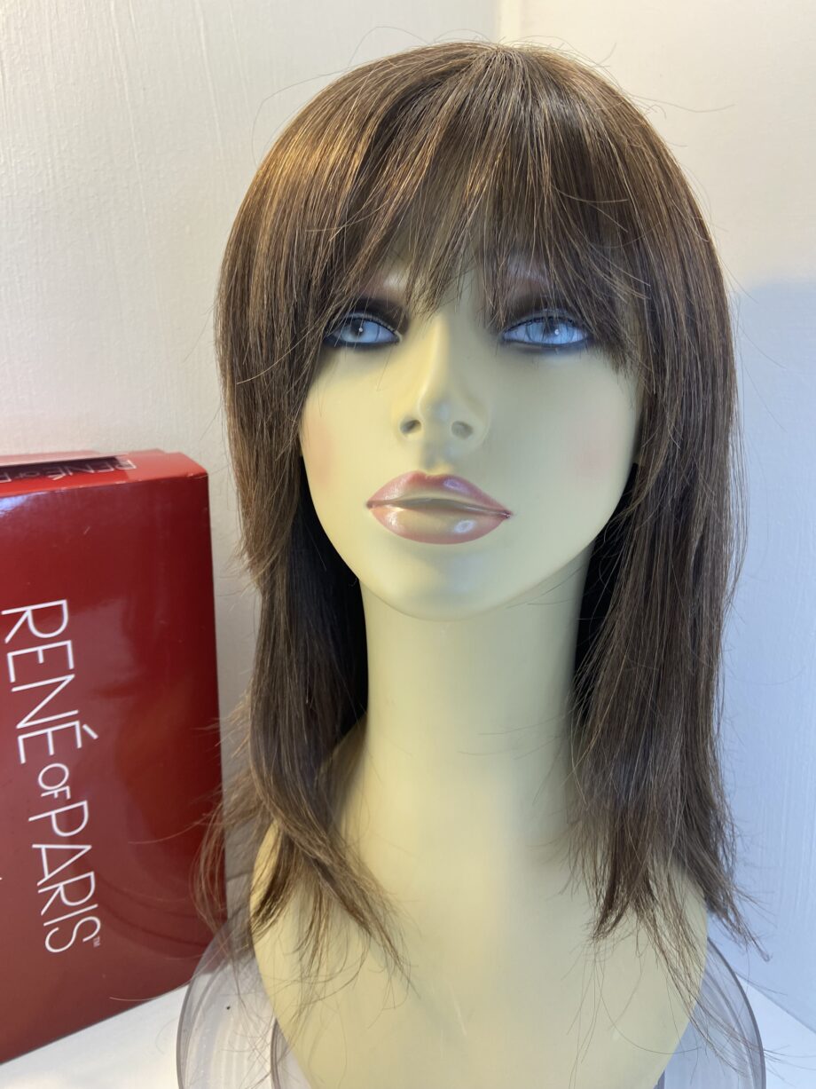 Long ginger brown Rene of Paris wig. Bbrls690