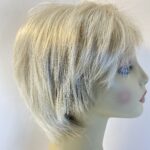 Very light blonde Noriko wig. Blss5025