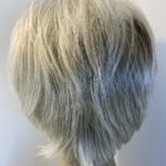 Very light blonde Noriko wig. Blss5025