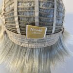 Very light blonde Noriko wig. Blss5025