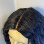 Violet dark /black long wavy wig. Vblc3381