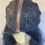 Violet dark /black long wavy wig. Vblc3381