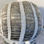 Silver grey short designer wig. Bgss696