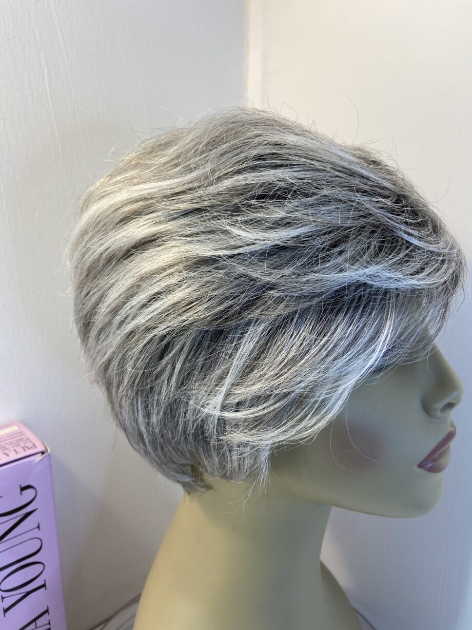 Paul young rooted grey wig. Bgss697