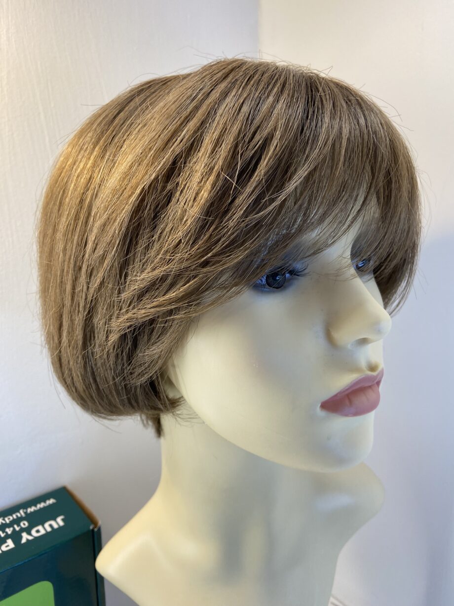Judy plum short brown boxed wig. Bbrms702