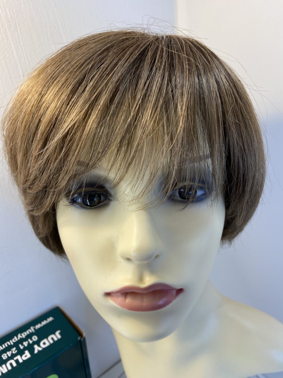Judy plum short brown boxed wig. Bbrms702