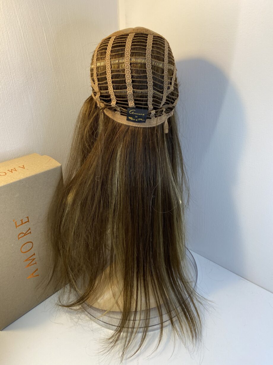 As new stunning long brown Rene of Paris wig. Bbrls704